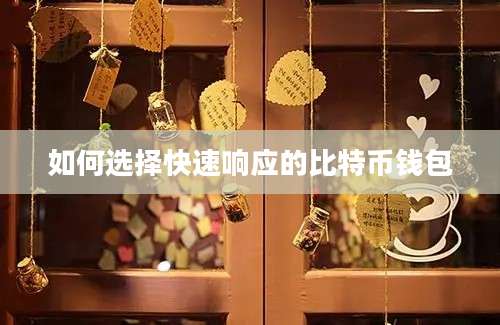 如何选择快速响应的比特币钱包