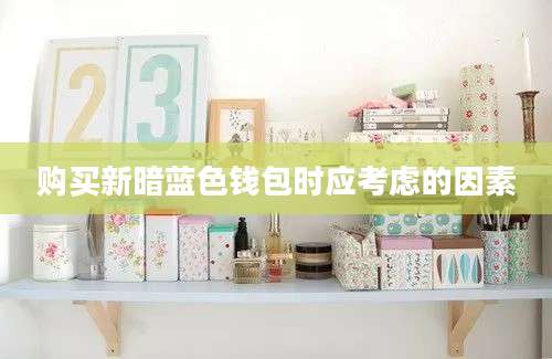 购买新暗蓝色钱包时应考虑的因素