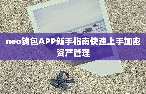 neo钱包APP新手指南快速上手加密资产管理